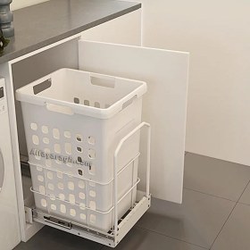 سبد البسه چرک کف ریل آرام بند ملونی 9153